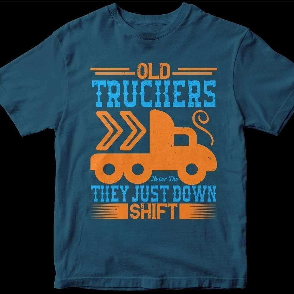 New Funny Truck Driver Apparel Gear Attire Short Sleeve Casual Work Shirt TShirt